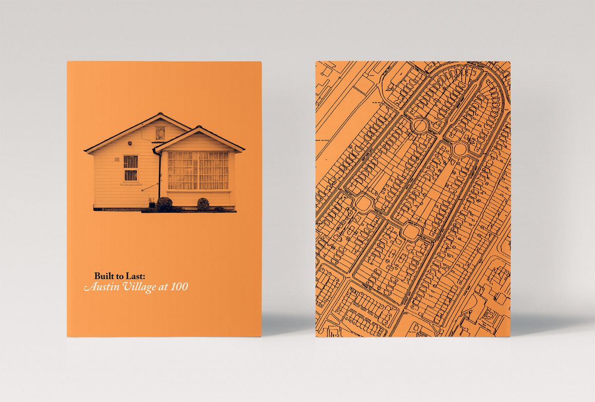 An identity and publication to celebrate the iconic Austin Village turning 100.