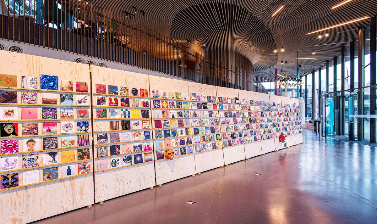 Secret 7 exhibition 2020 at Now Gallery, Greenwich, London