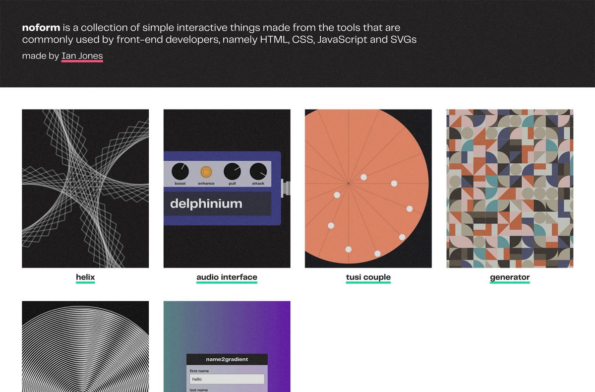 Noform website screengrab